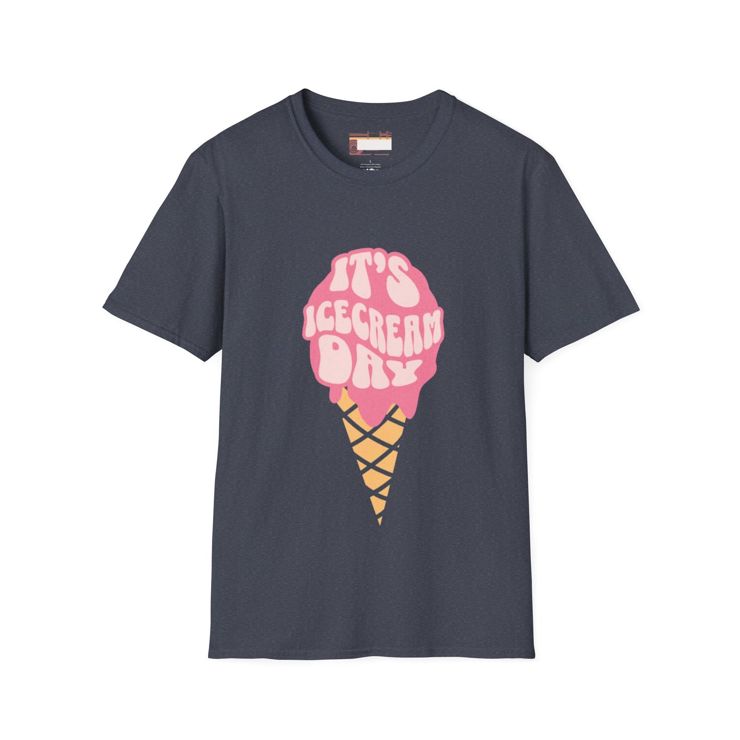 Graphic Ice Cream Day Designed Unisex Comfort Styled T-shirts