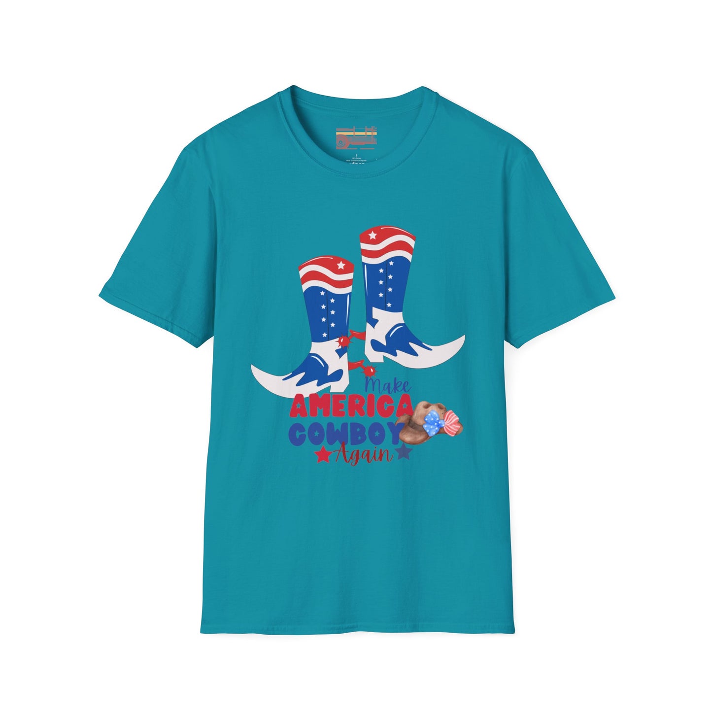 Make America Cowboy Again Graphic Independence Day July 4th Ultimate Comfort Unisex T-shirt