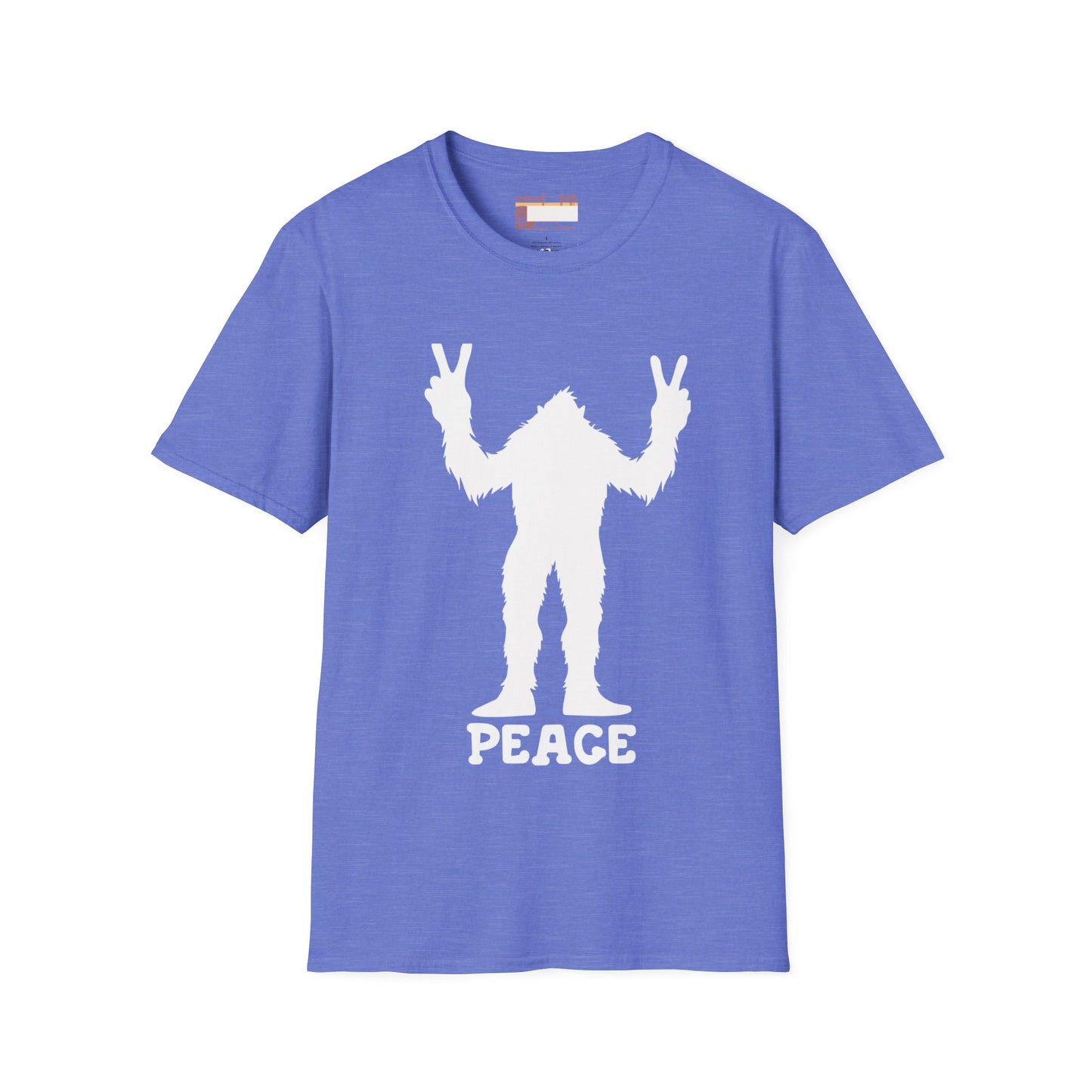 Graphic Designed Minimalist Big Foot Peace Sign Unisex Comfort Styled T-shirts