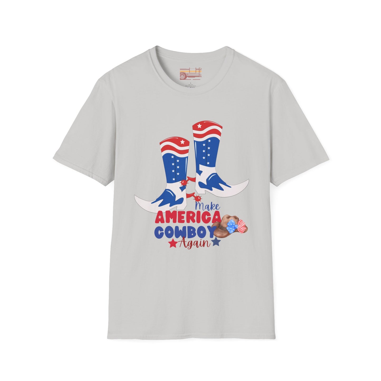 Make America Cowboy Again Graphic Independence Day July 4th Ultimate Comfort Unisex T-shirt