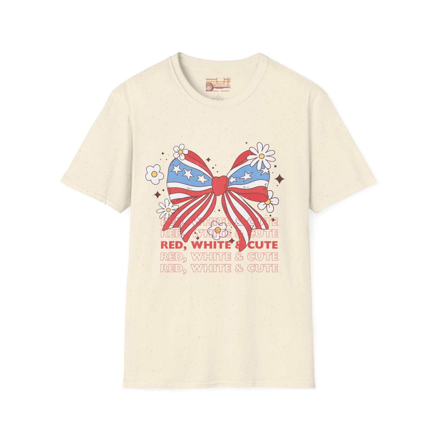 Red, White And Cute Ultimate Comfort Unisex Independent day July 4th T-shirt