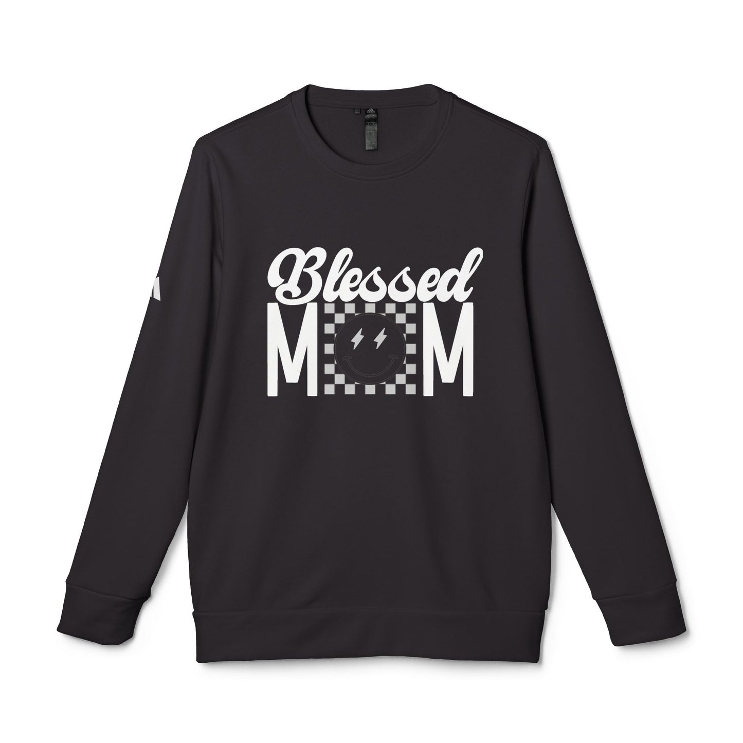 DTG adidas® Unisex Fleece Crewneck Blessed Mom Sweatshirt