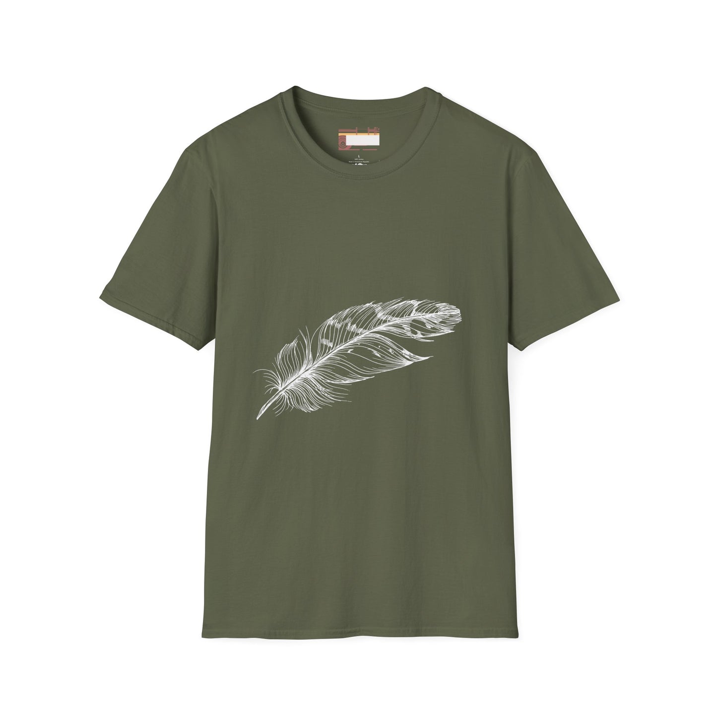 Bird Feather Designed Graphic Comfort Unisex T-shirt