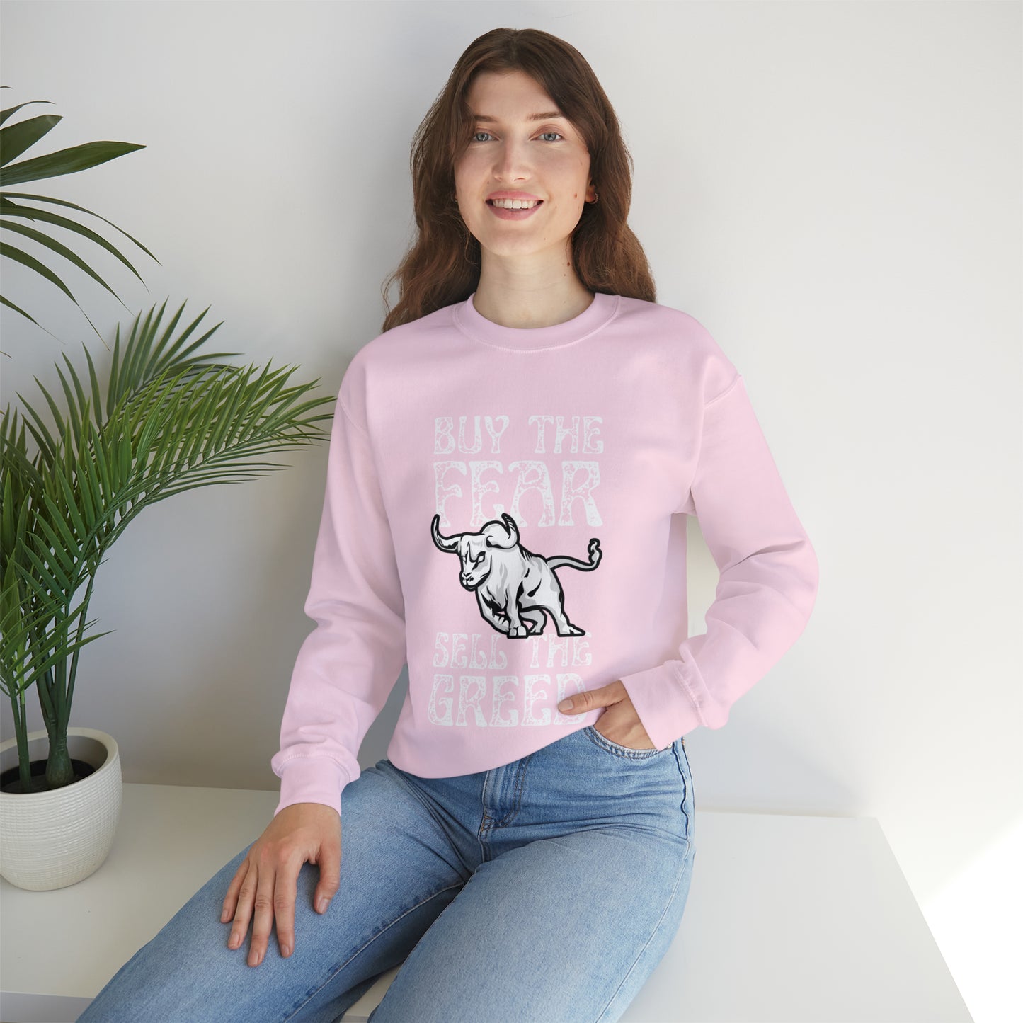 Buy The Fear Sell The Greed (Stock Market) Unisex Sweatshirt