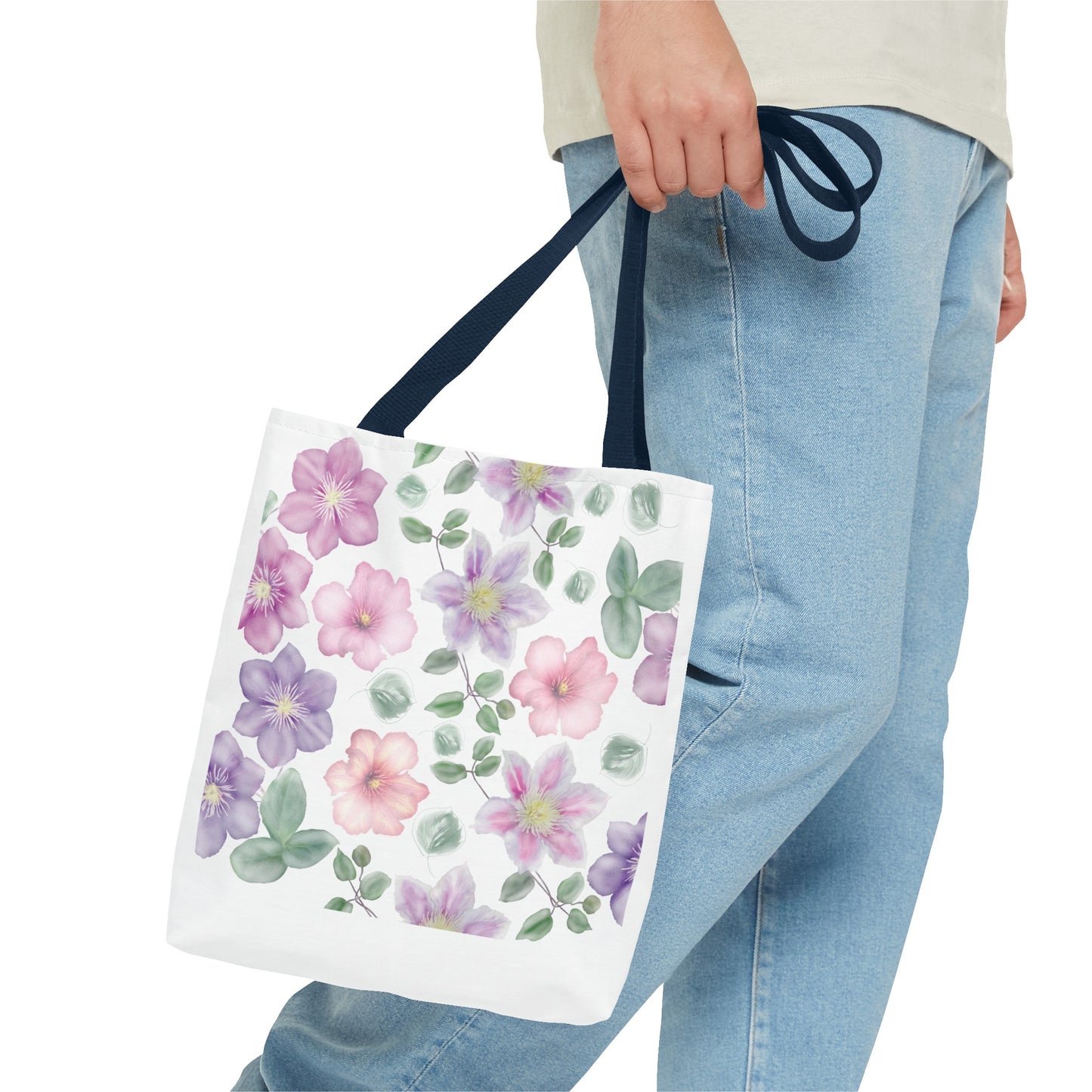 Summer Graphic Wild Flower Tote Bag