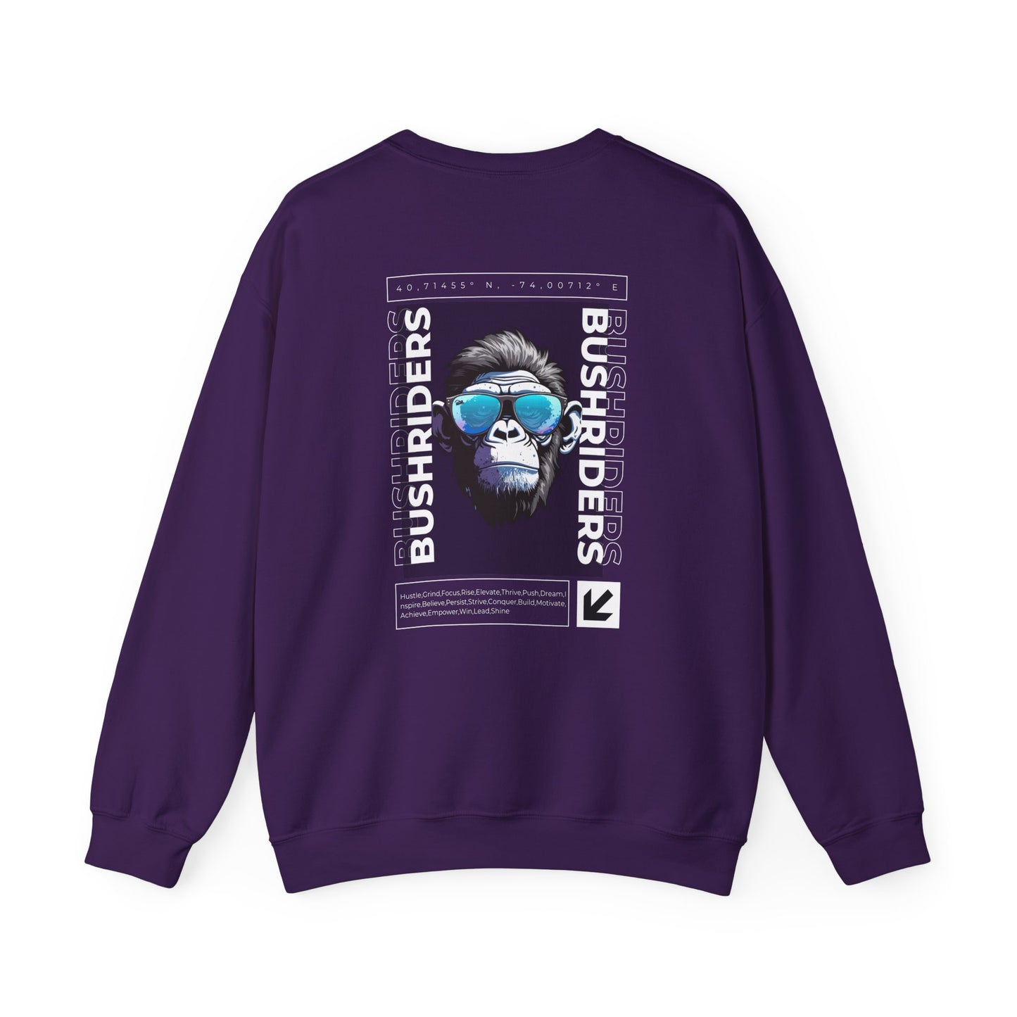 Graphic Designed Minimalist Bush Riders Crewneck Sweatshirt
