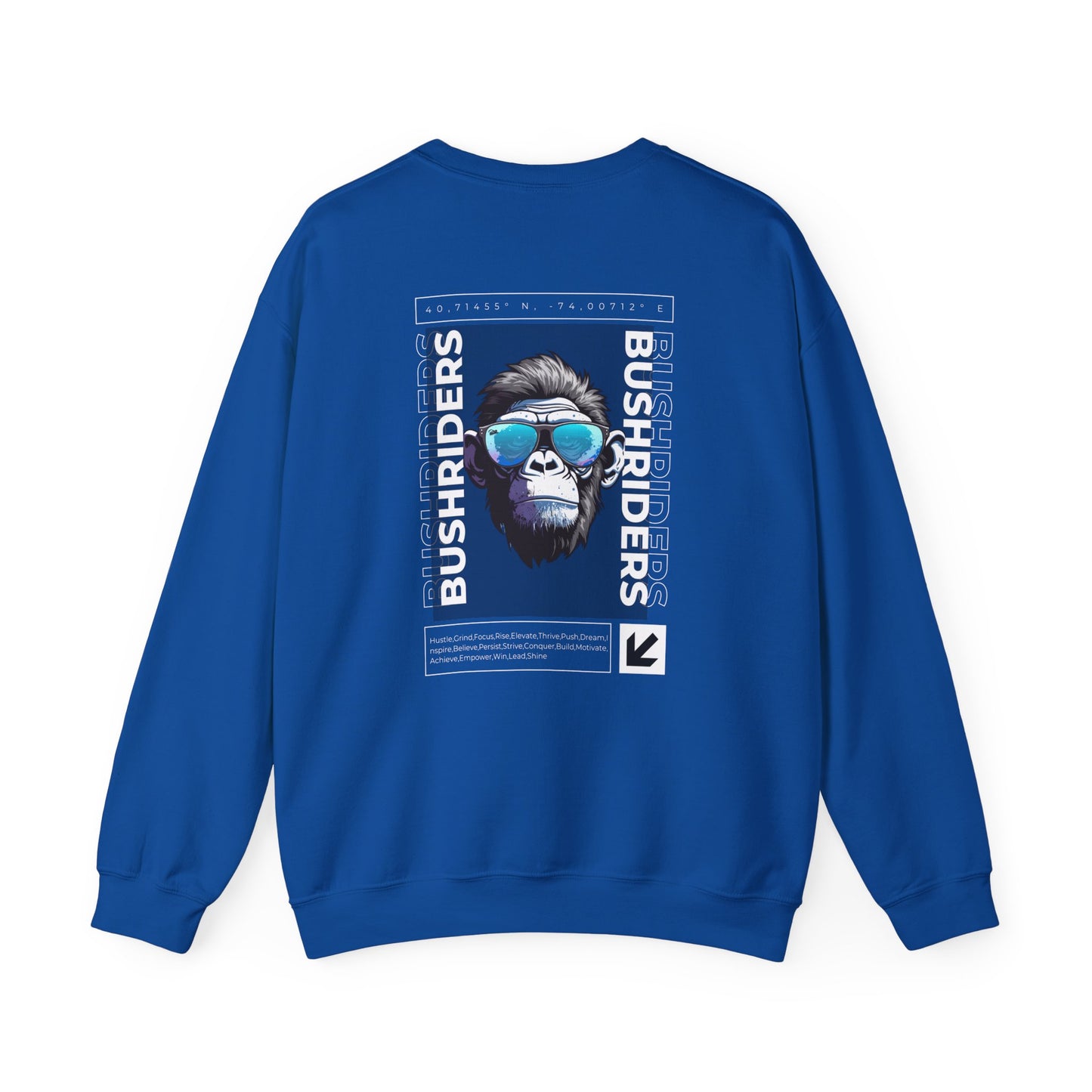 Graphic Designed Minimalist Bush Riders Crewneck Sweatshirt