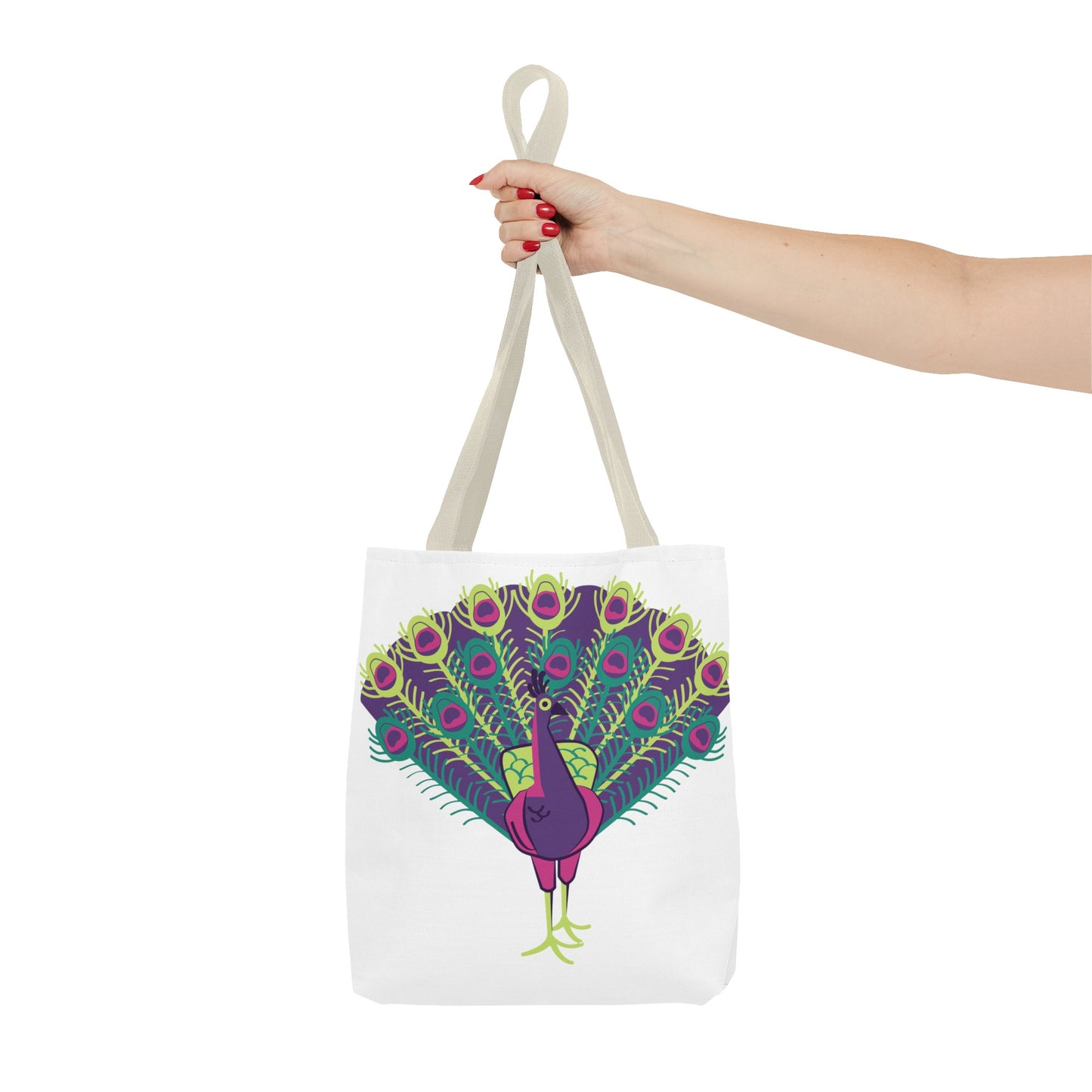 Summer Graphic Peacock Tote Bag