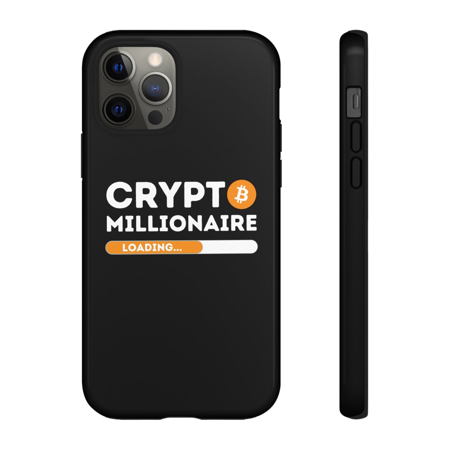 Crypto Millionaire Black iPhone Case