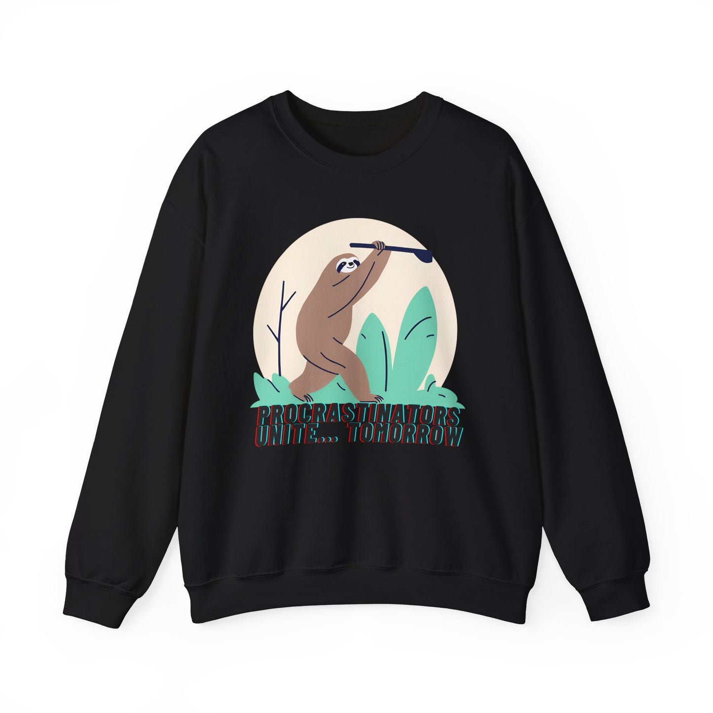Graphic Designed Minimalist Unisex Procrastinator Crewneck Sweatshirt