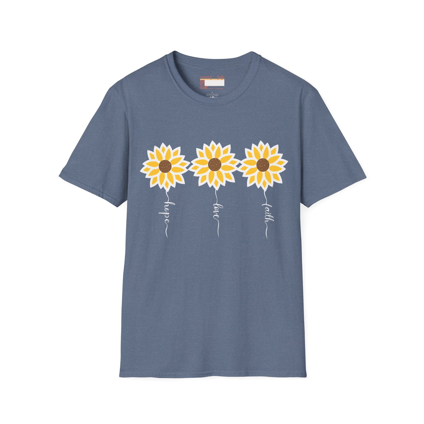 Graphic Christian Bible Gospel Unisex Comfort T-shirt, Wild Flower Christian Faith Quote Graphic Design Tees