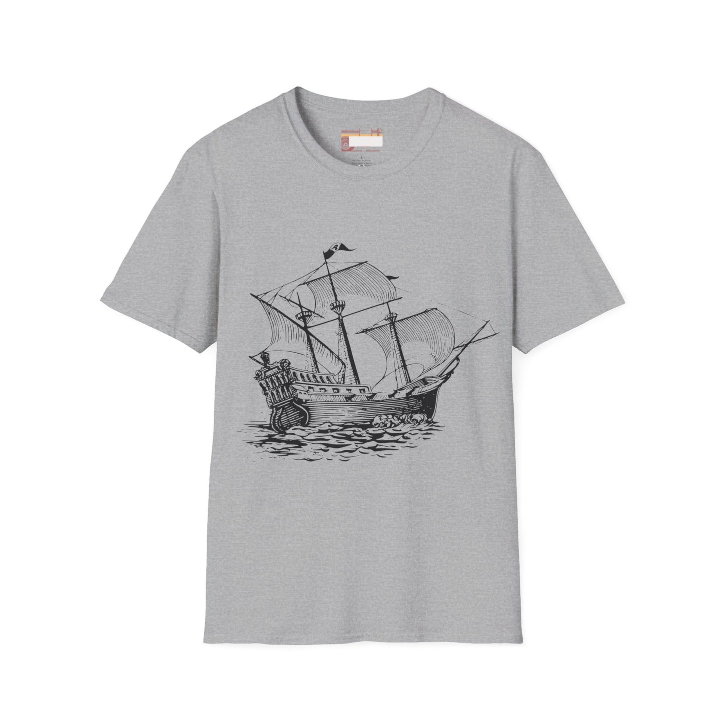 Columbus Day Cargo Ship Graphic Comfort Unisex T-shirt