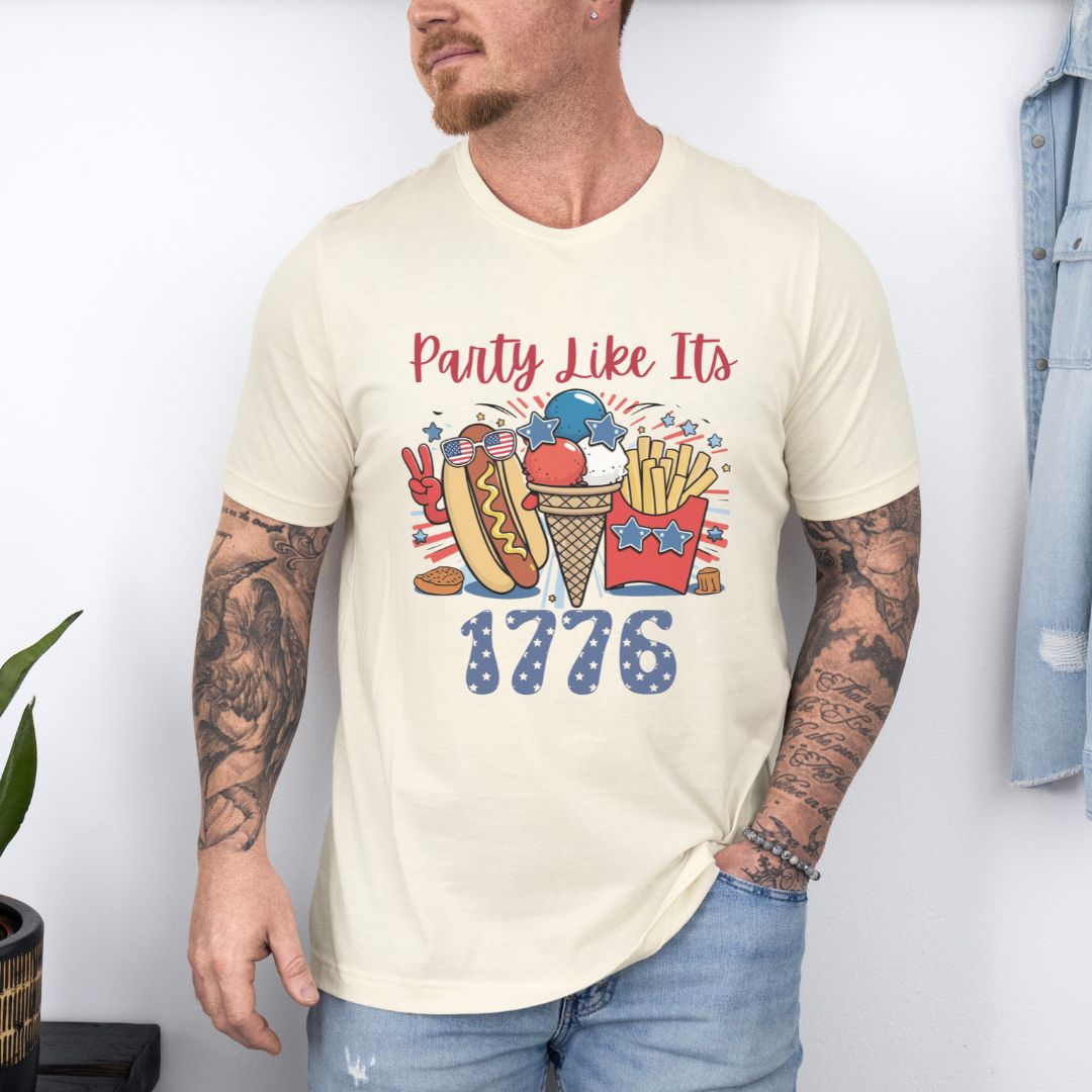 Party Like Its 1776, July 4th Ultimate Comfort Unisex Funny T-shirt