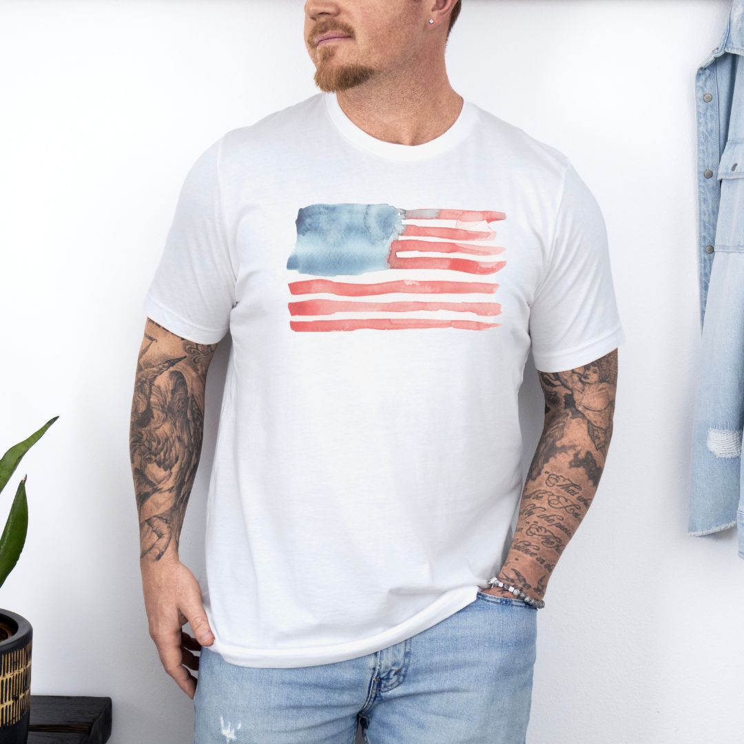 Graphic Flag Day Ultimate Comfort Styled Graphic T-shirt