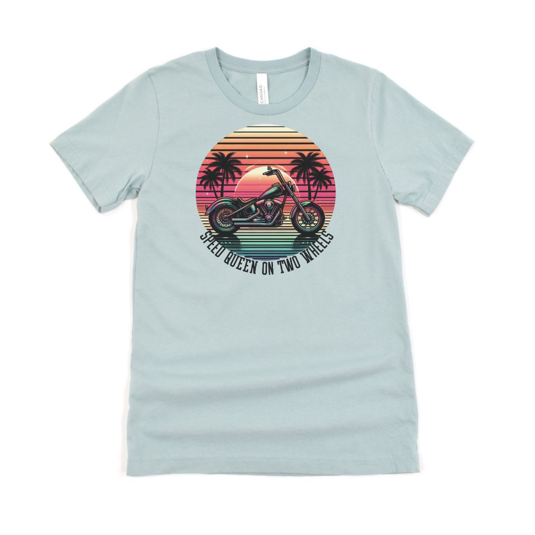 Speed Queen On Two Wheels Ultimate Comfort Styled Graphic T-shirt
