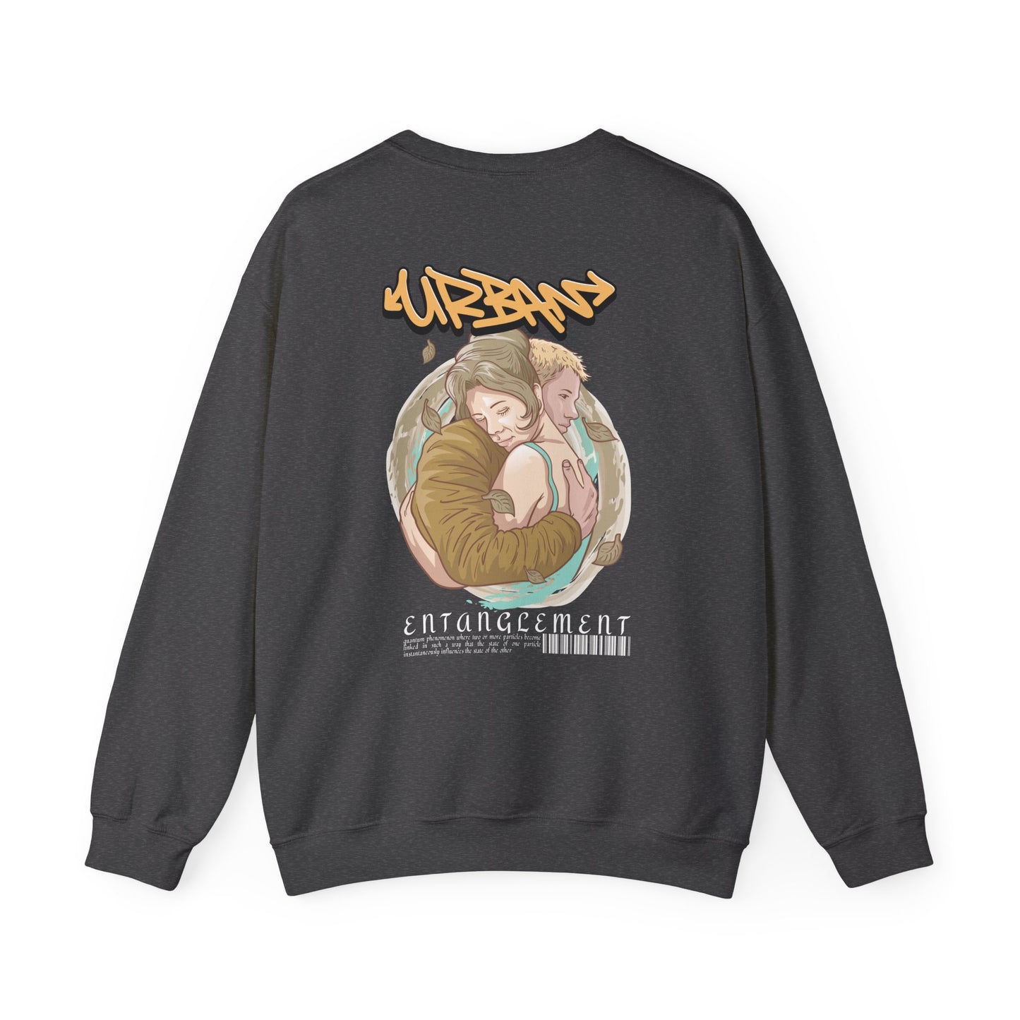 Graphic Designed Minimalist Urban Entanglement Crewneck Sweatshirt