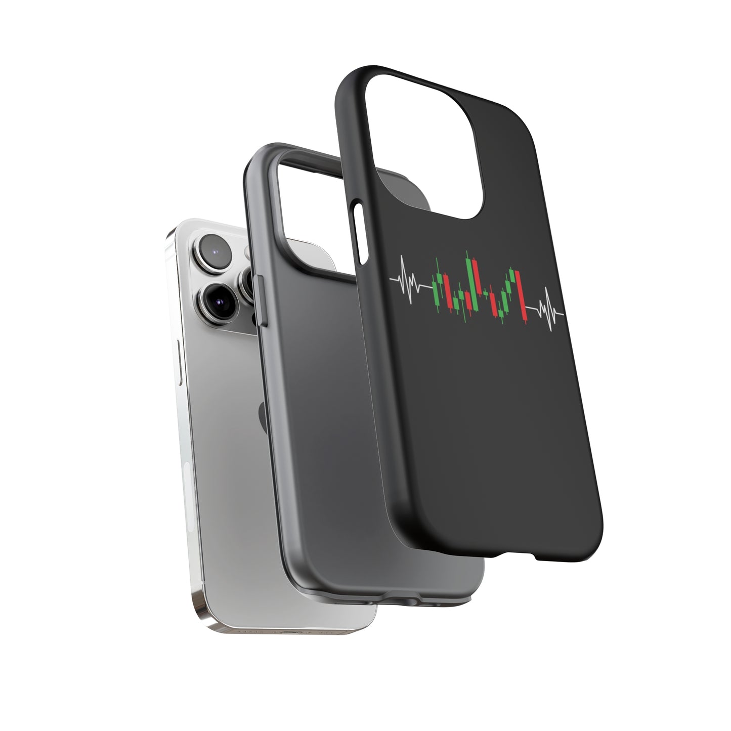 Bearish And Bullish Chart Candles (Stock Market) iPhone Case