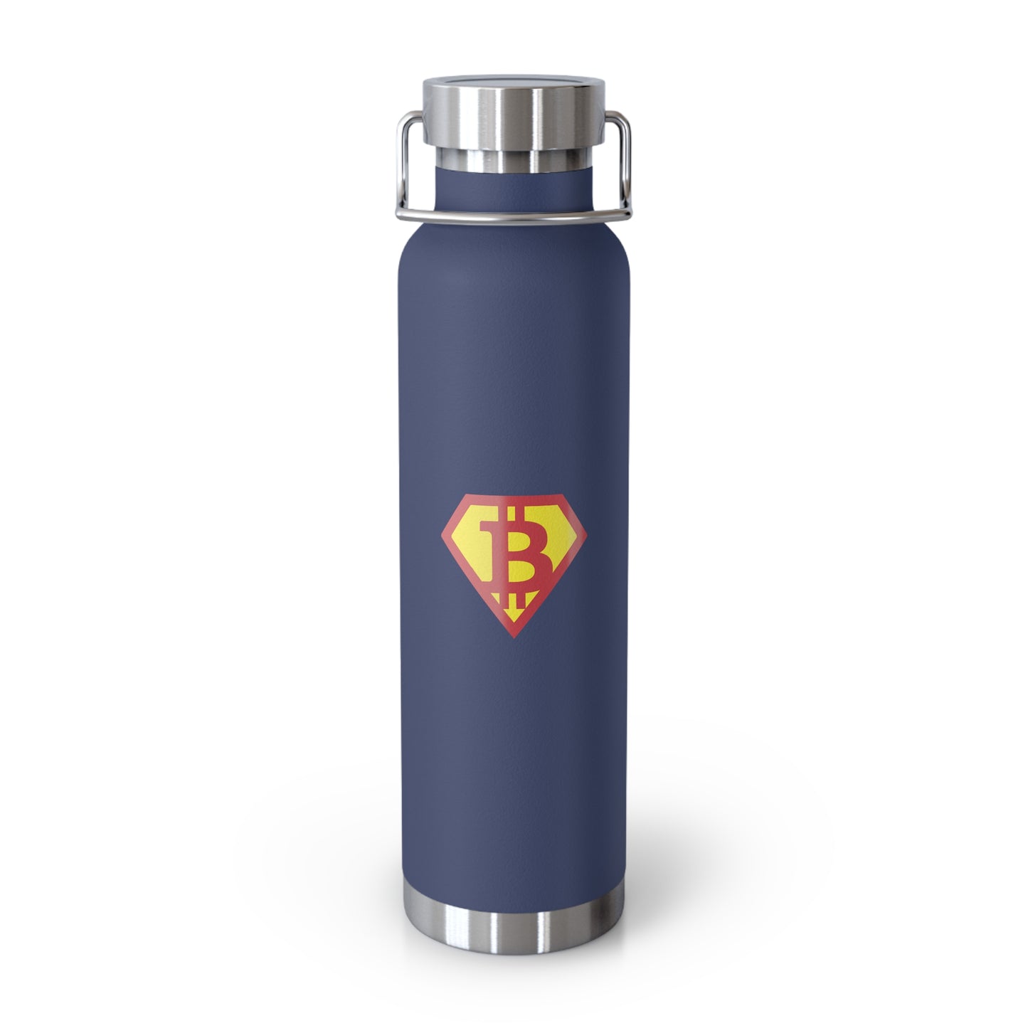 Bitcoin Sheild Copper Vacuum Insulated Bottle, 22oz