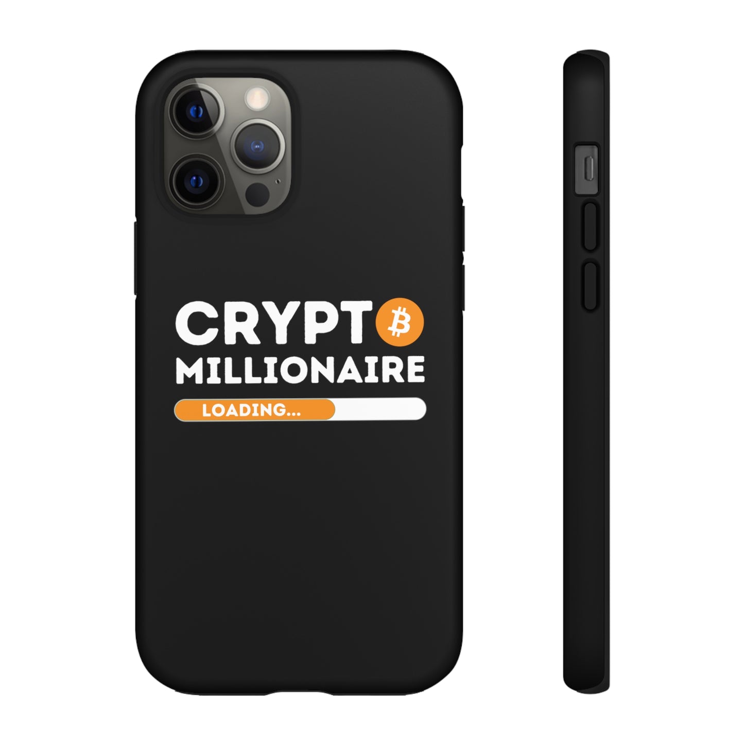 Crypto Millionaire Black iPhone Case
