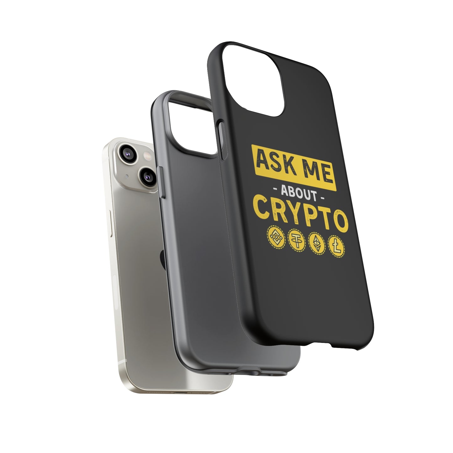 Ask Me About Crypto iPhone Case