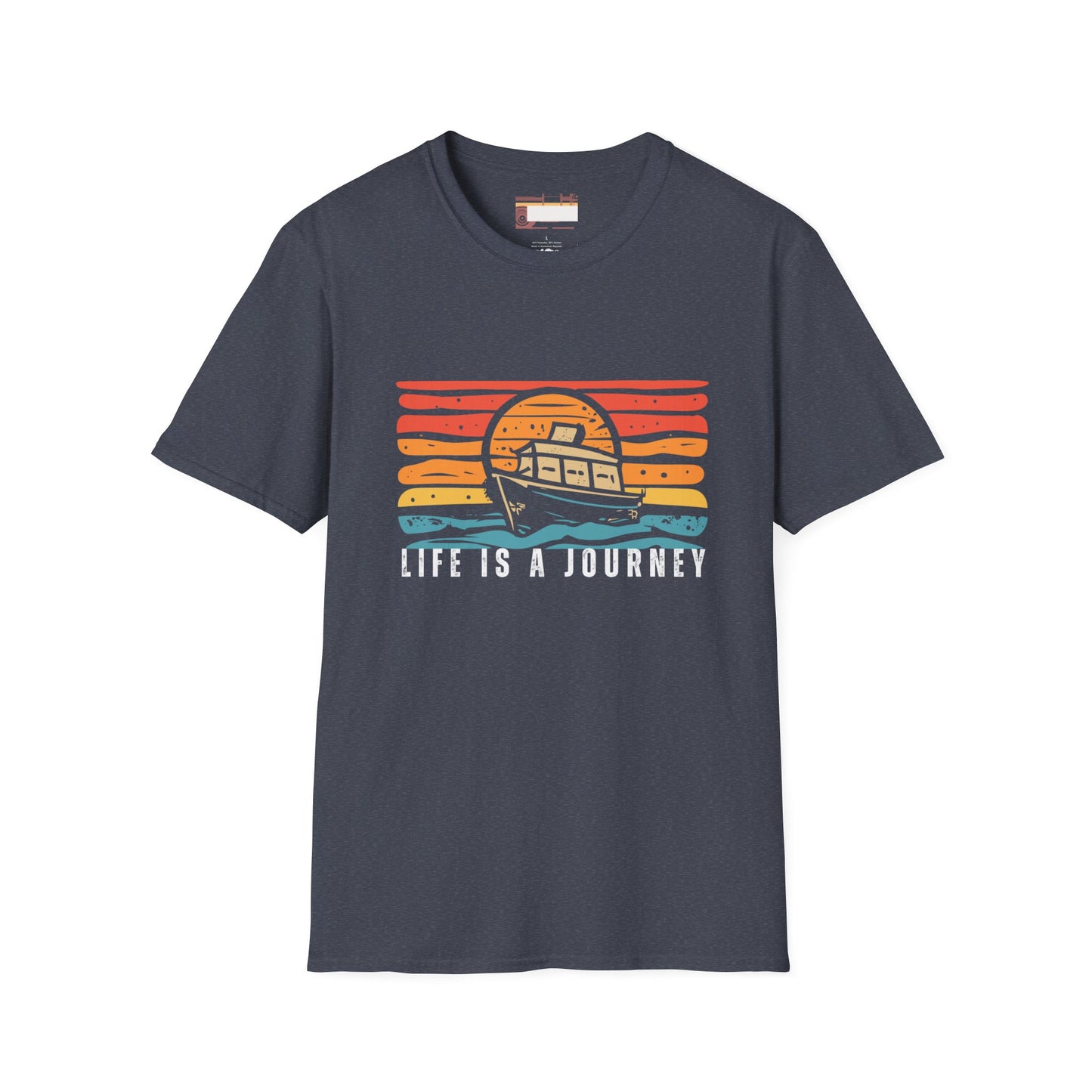 Graphic Retro Vintage Designed Ultimate "Life is A Journey" Comfort Unisex T-shirt