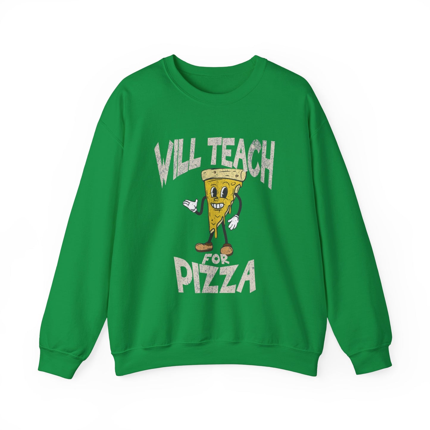 Graphic Designed Minimalist Unisex Pizza Lover World Pizza Day Crewneck Sweatshirt