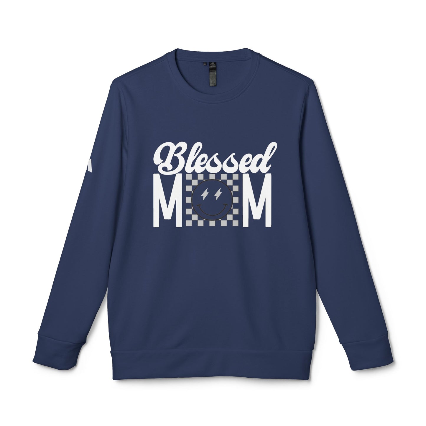 DTG adidas® Unisex Fleece Crewneck Blessed Mom Sweatshirt