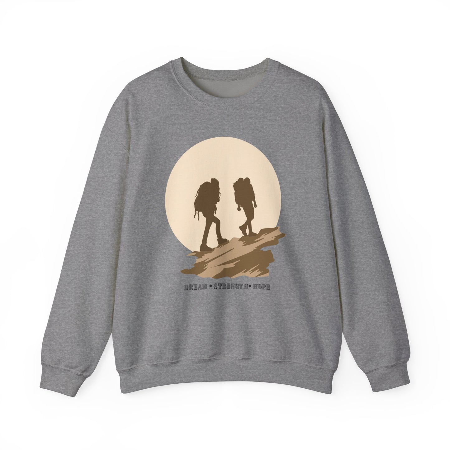 Graphic Designed Minimalist Unisex Motivational Crewneck Sweatshirt