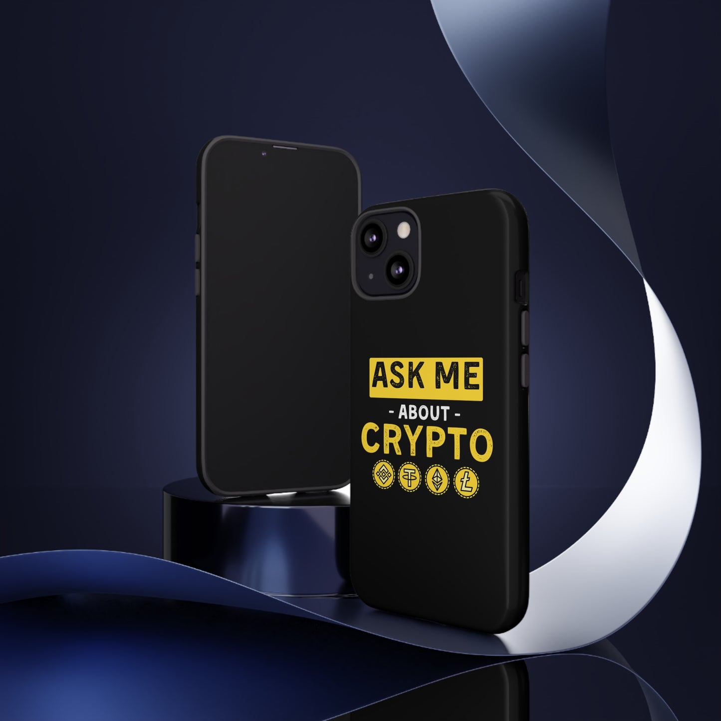 Ask Me About Crypto iPhone Case