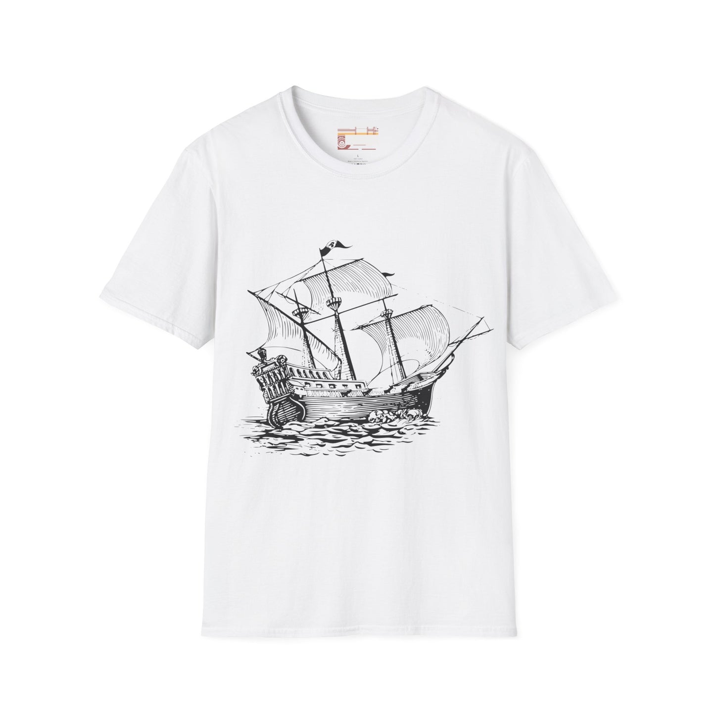 Columbus Day Cargo Ship Graphic Comfort Unisex T-shirt