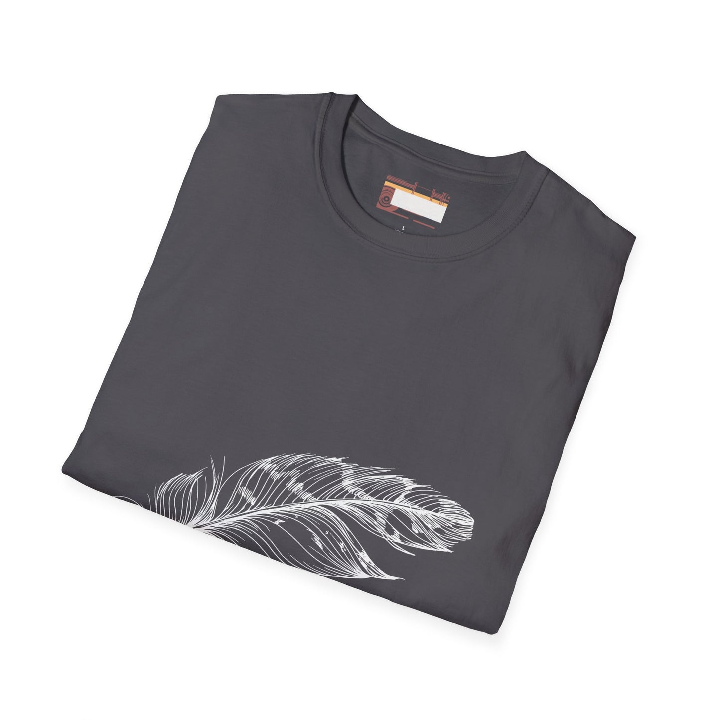 Bird Feather Designed Graphic Comfort Unisex T-shirt