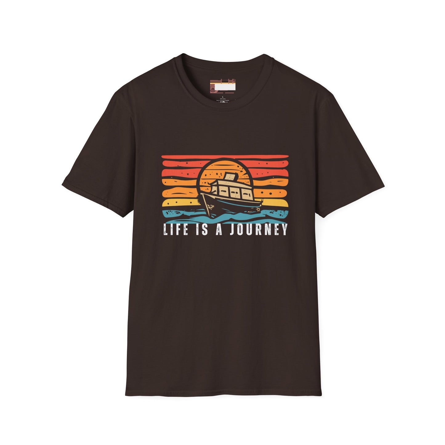 Graphic Retro Vintage Designed Ultimate "Life is A Journey" Comfort Unisex T-shirt