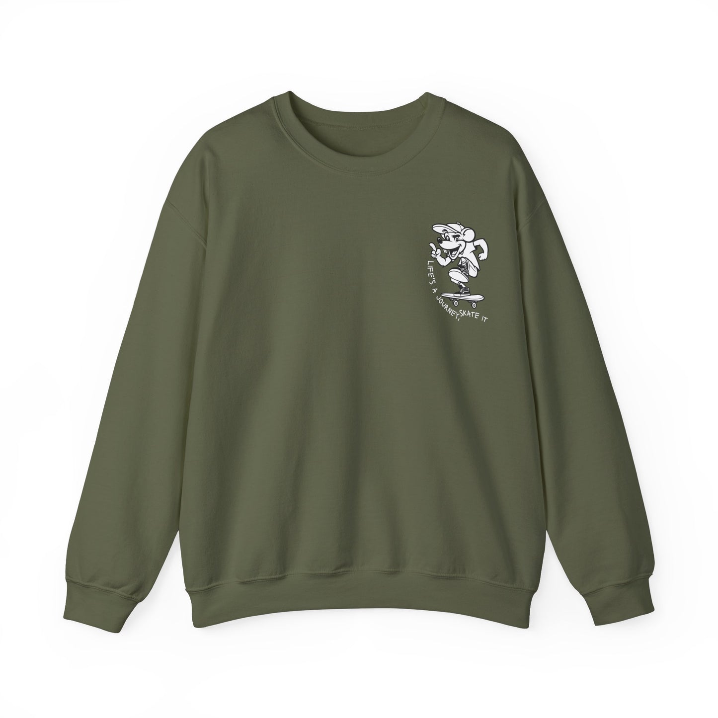 Graphic Designed Minimalist Skateboard Skate Board Lover Crewneck Sweatshirt
