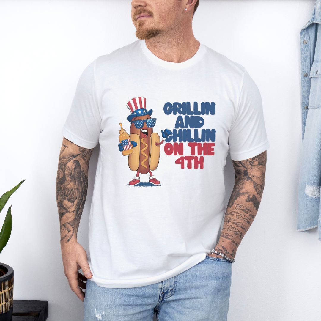 July 4th Ultimate Grilling and Chilling Comfort Unisex Funny T-shirt