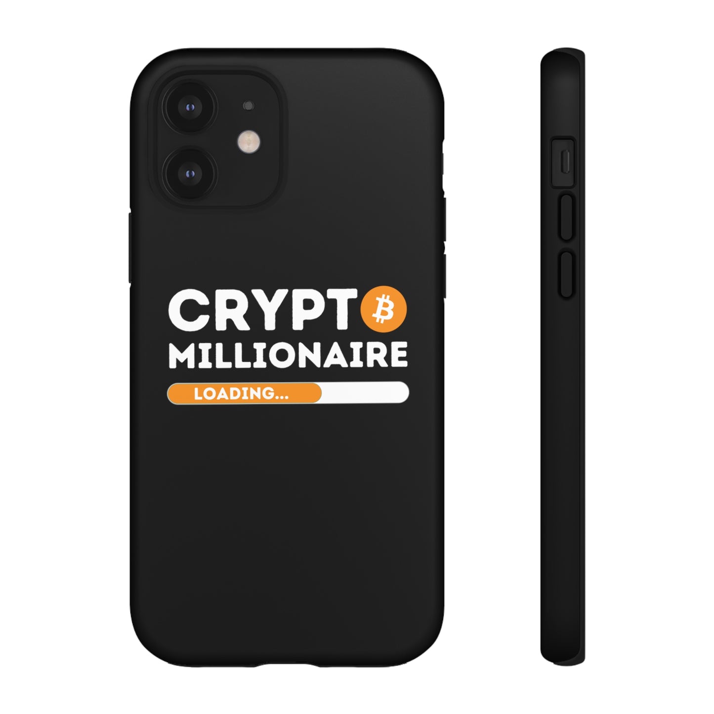 Crypto Millionaire Black iPhone Case