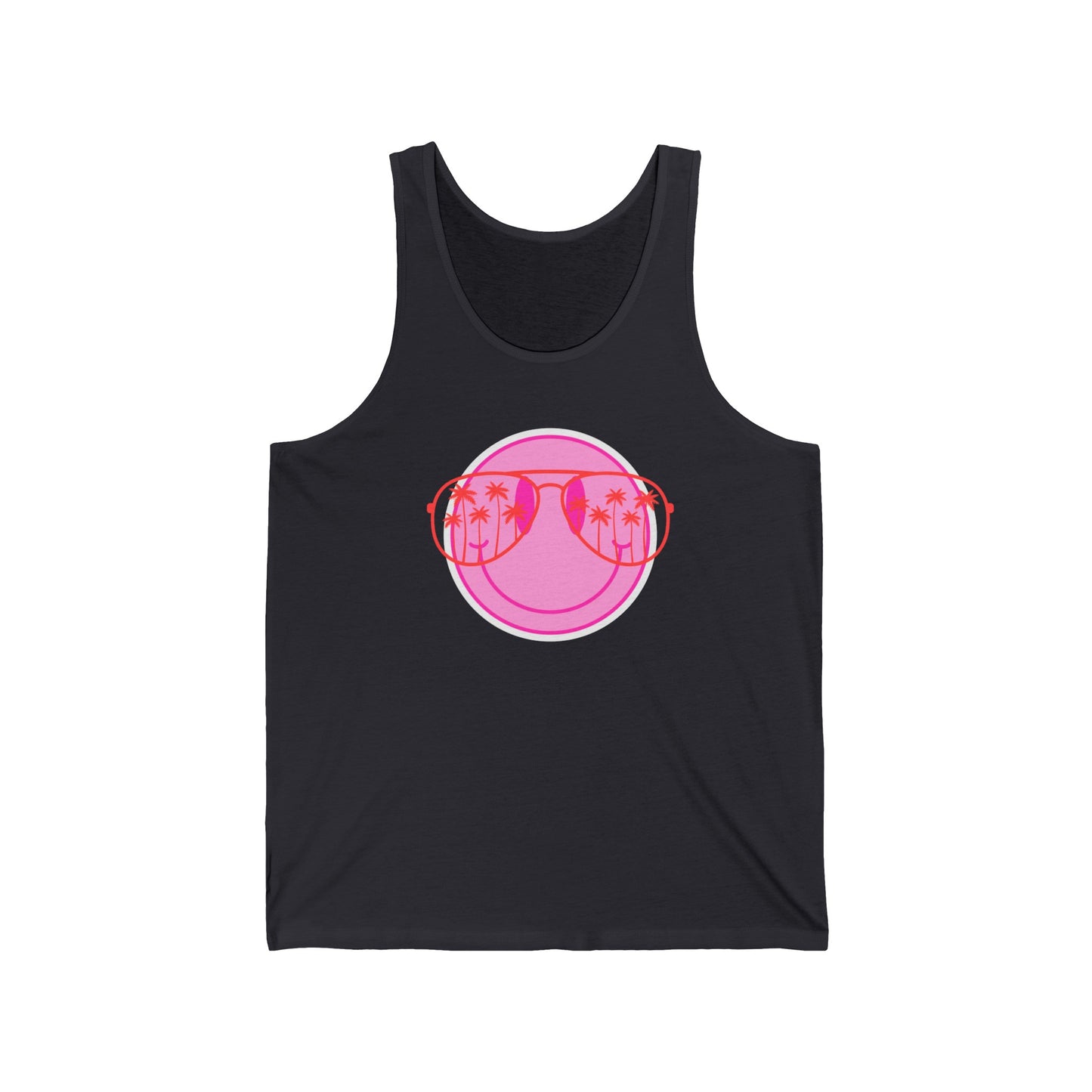 Smiley Graphic Ultimate Comfort Styled Unisex Tank Top