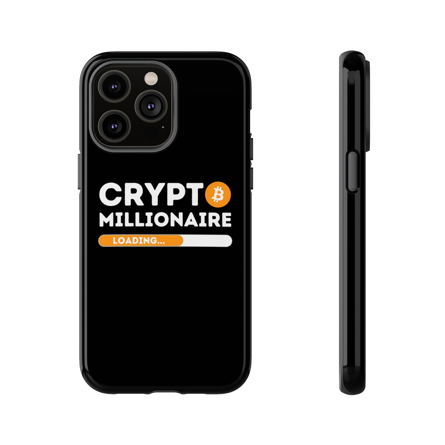 Crypto Millionaire Black iPhone Case