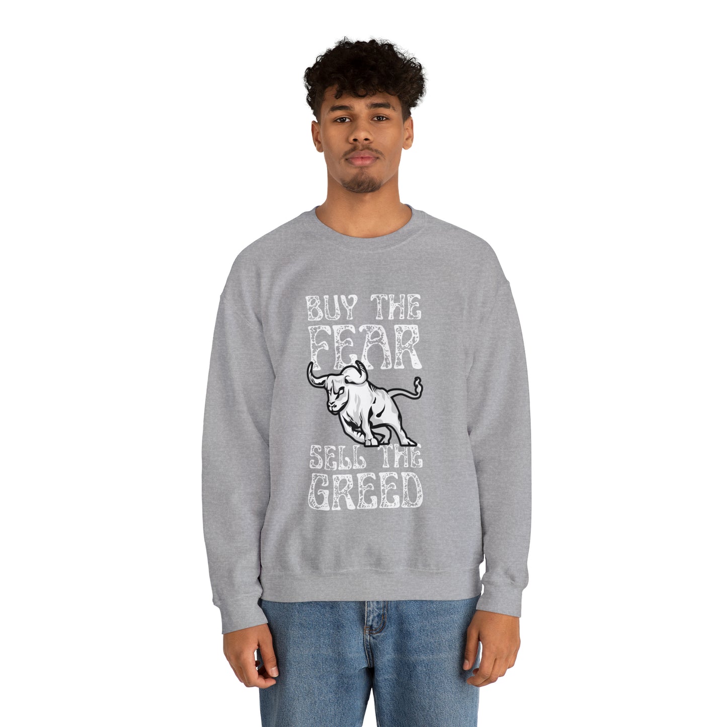 Buy The Fear Sell The Greed (Stock Market) Unisex Sweatshirt