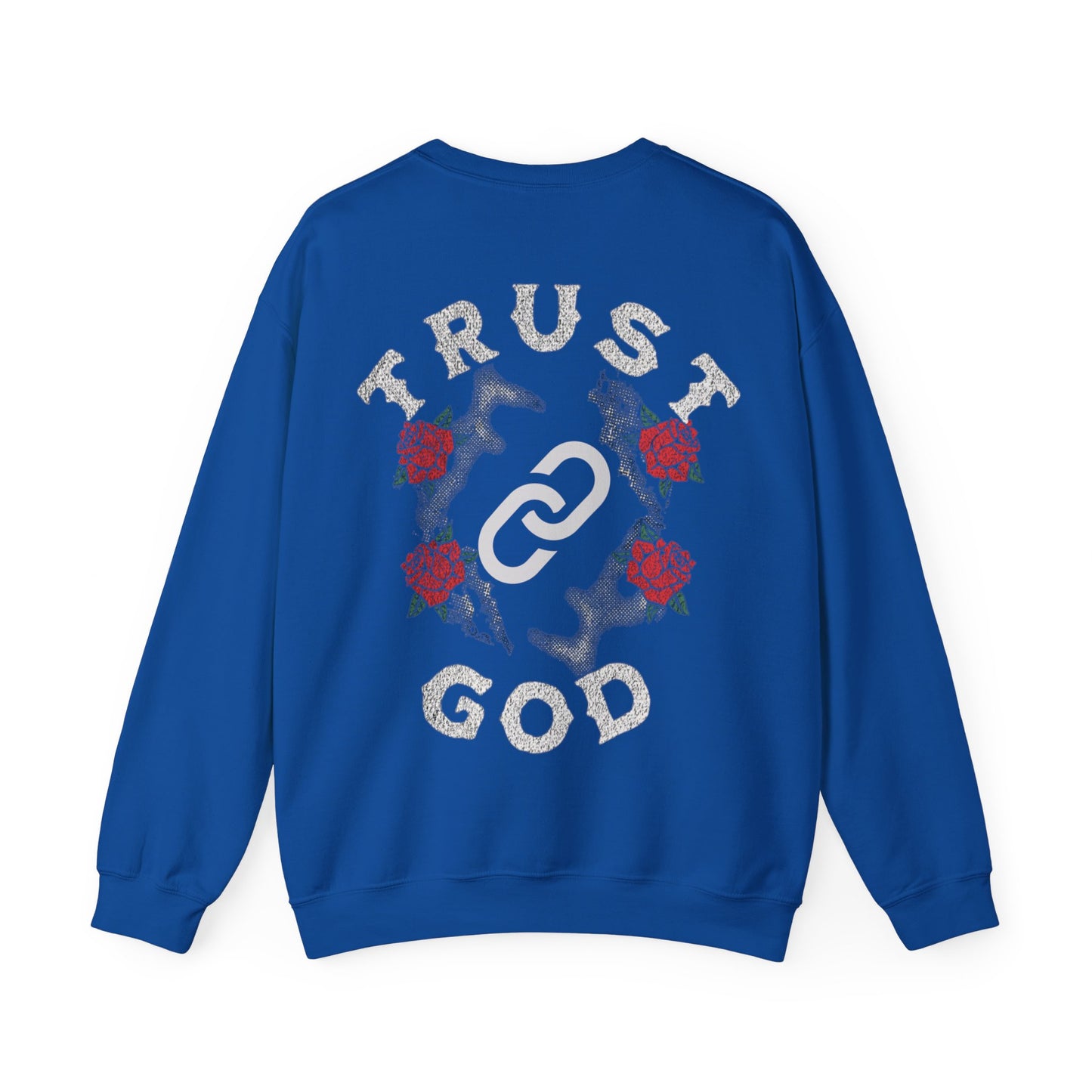 Graphic Trust God Designed Minimalist Unisex Crewneck Sweatshirt
