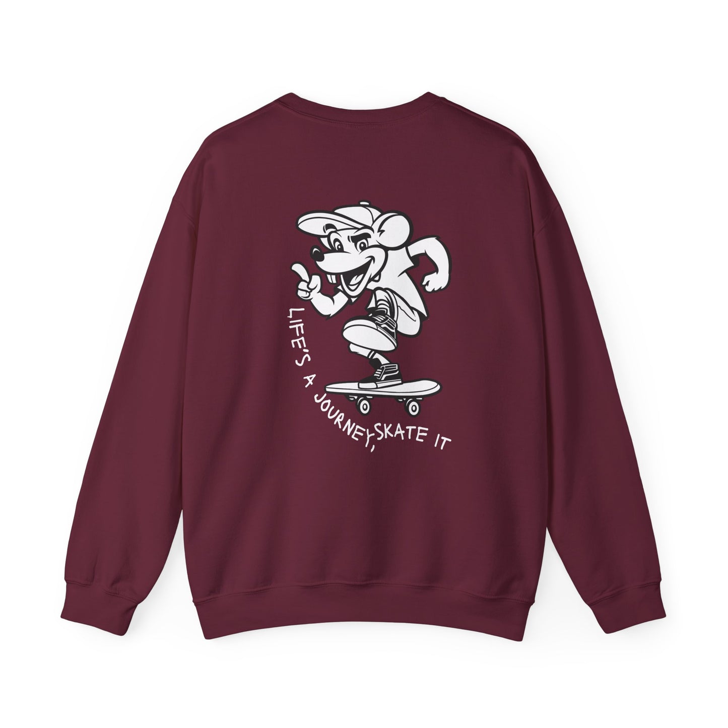 Graphic Designed Minimalist Skateboard Skate Board Lover Crewneck Sweatshirt