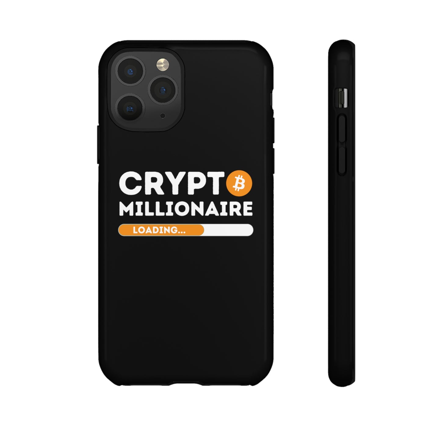 Crypto Millionaire Black iPhone Case