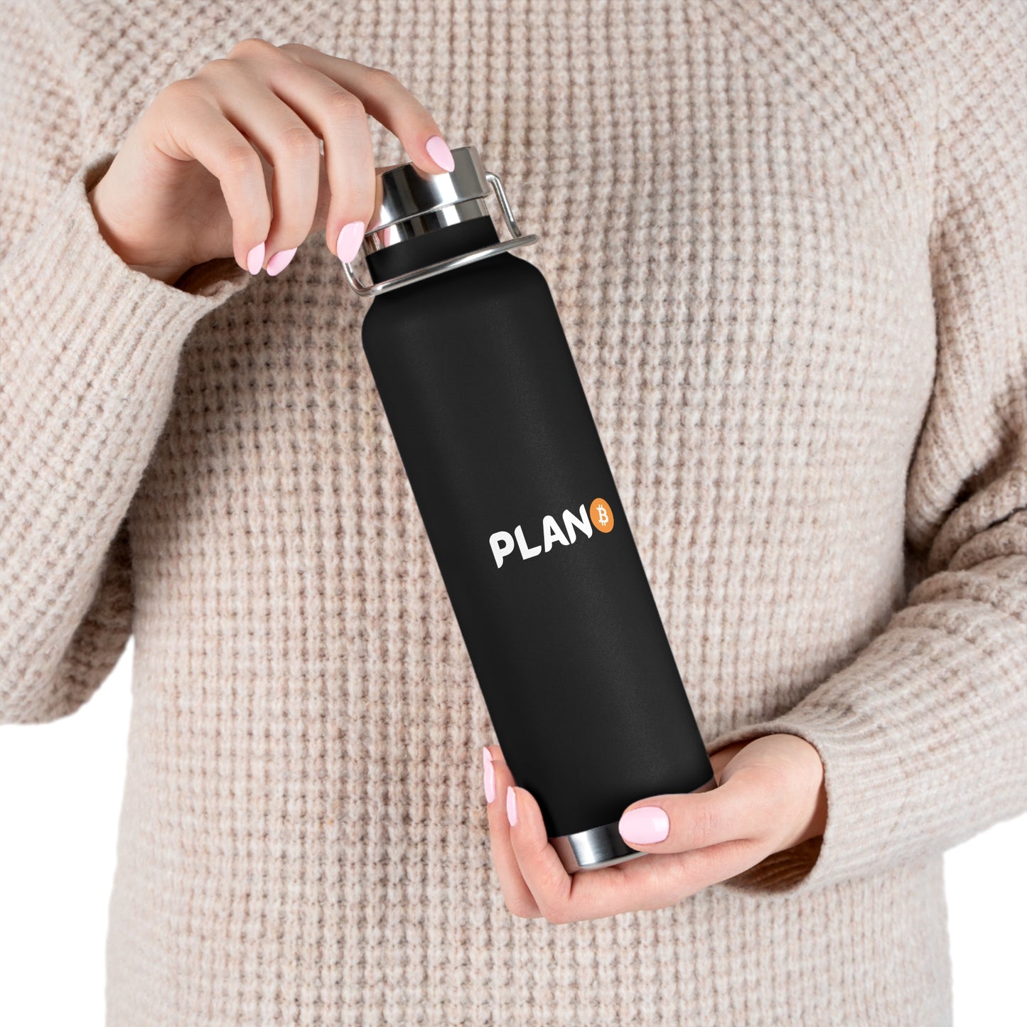 Plan B Copper Vacuum Insulated Bottle, 22oz