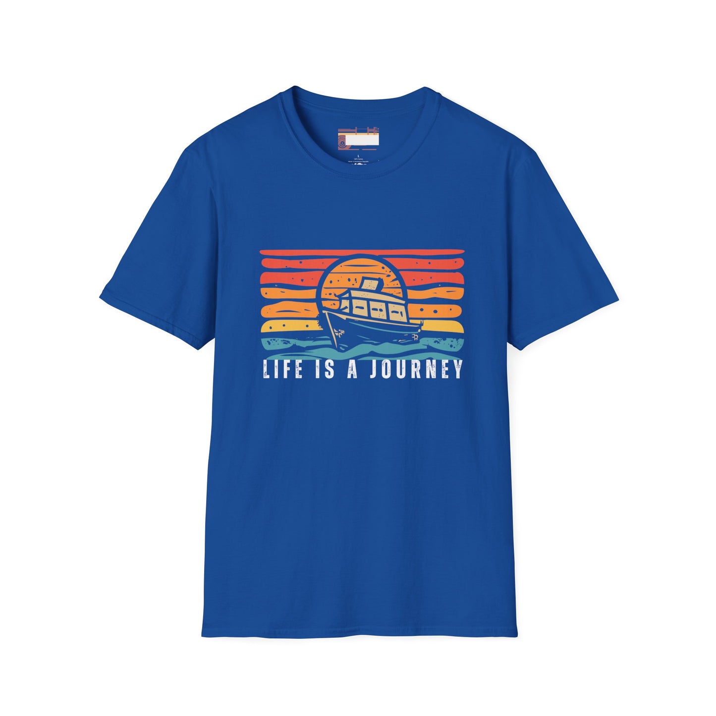 Graphic Retro Vintage Designed Ultimate "Life is A Journey" Comfort Unisex T-shirt