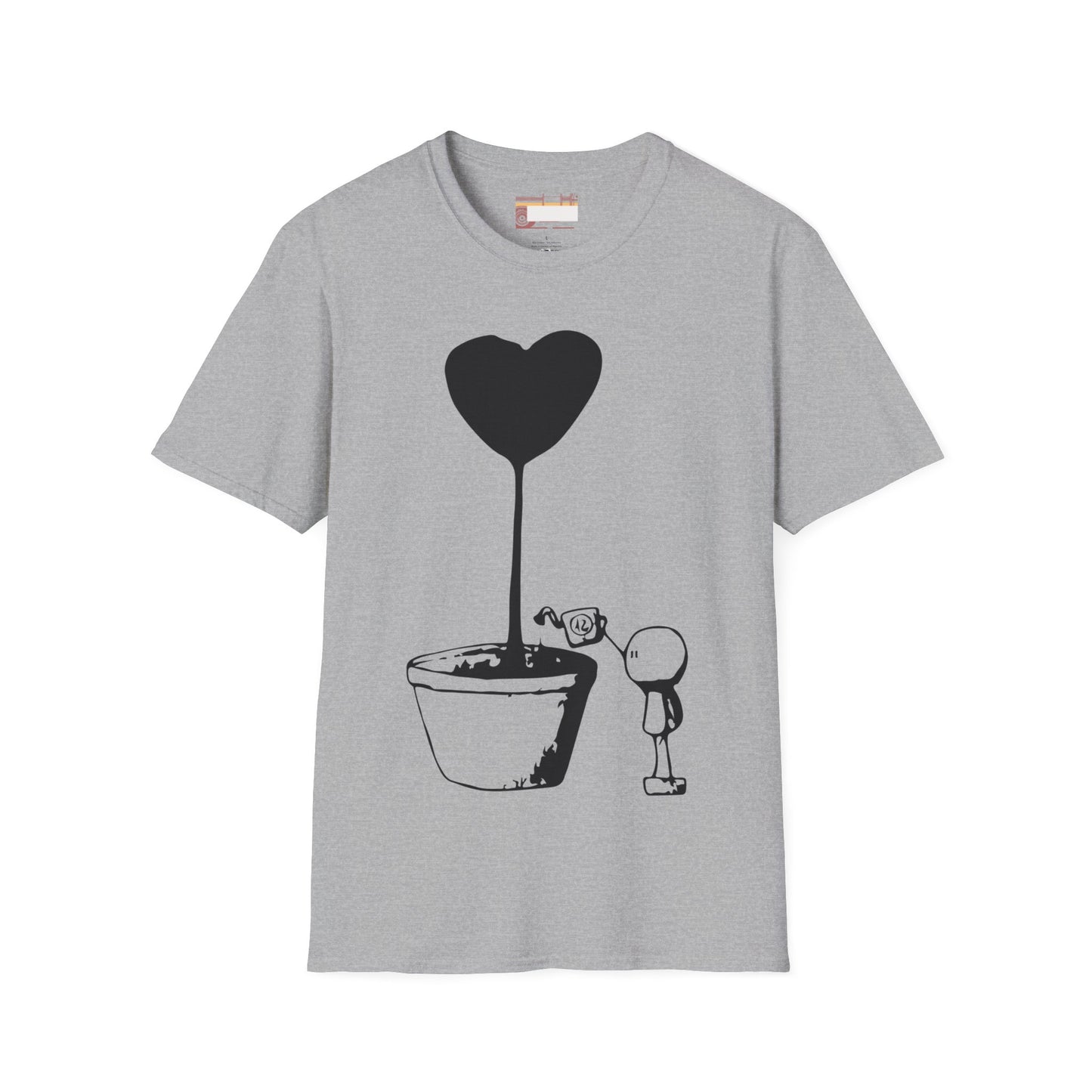 Love Grows Valentines day Lovers Cute Graphic Comfort Unisex T-shirt