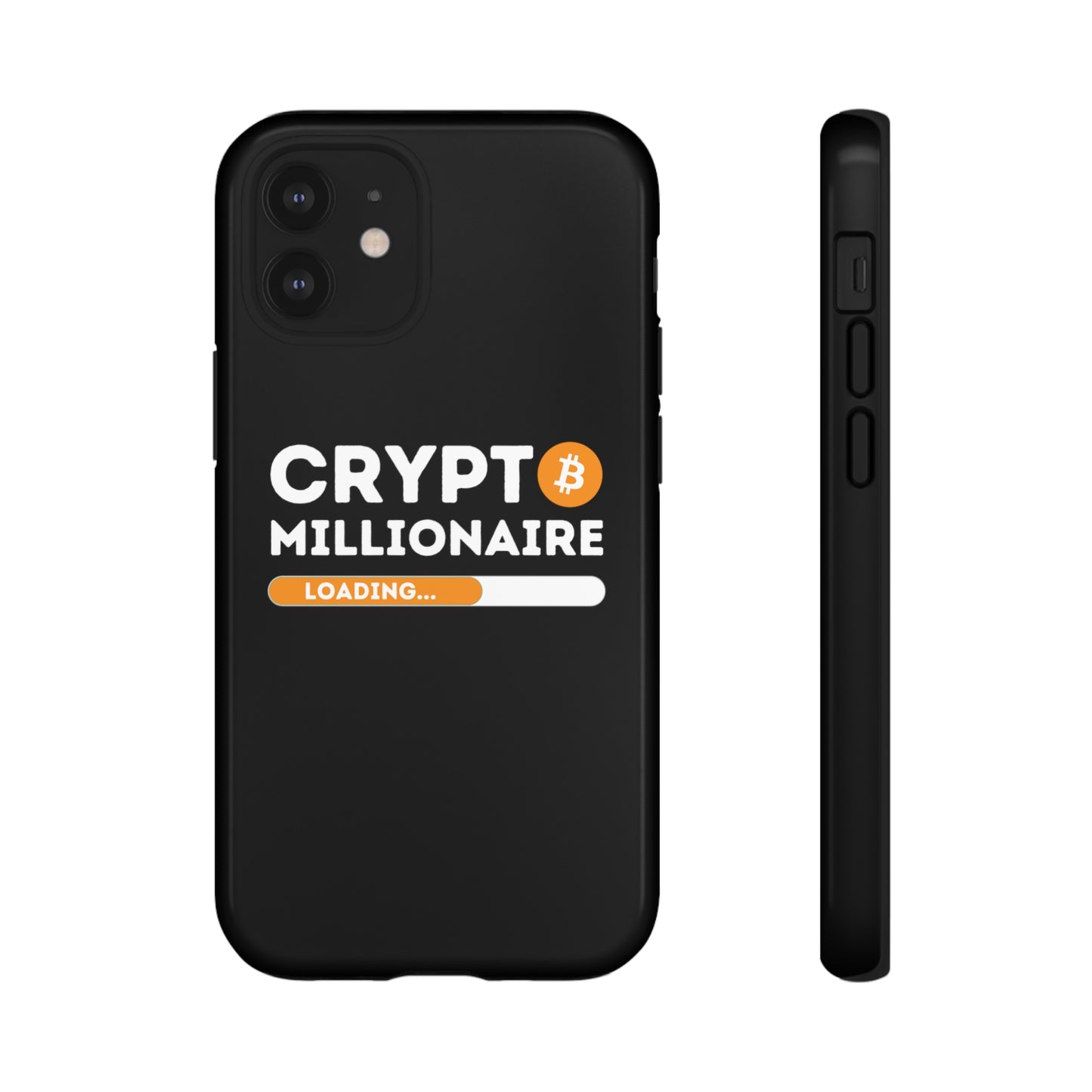 Crypto Millionaire Black iPhone Case