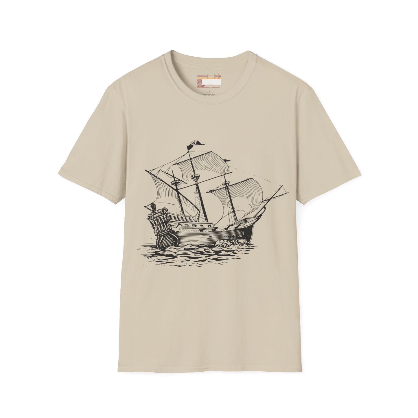 Columbus Day Cargo Ship Graphic Comfort Unisex T-shirt