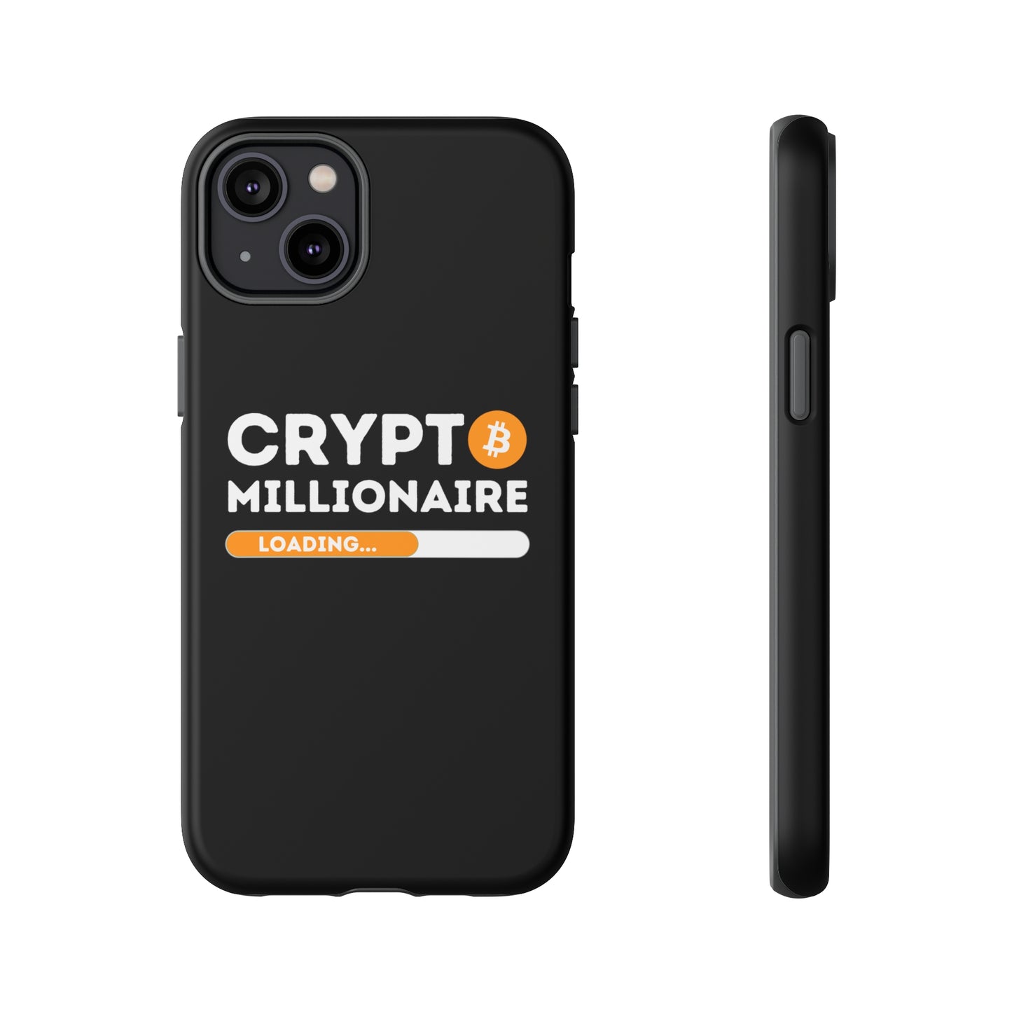 Crypto Millionaire Black iPhone Case