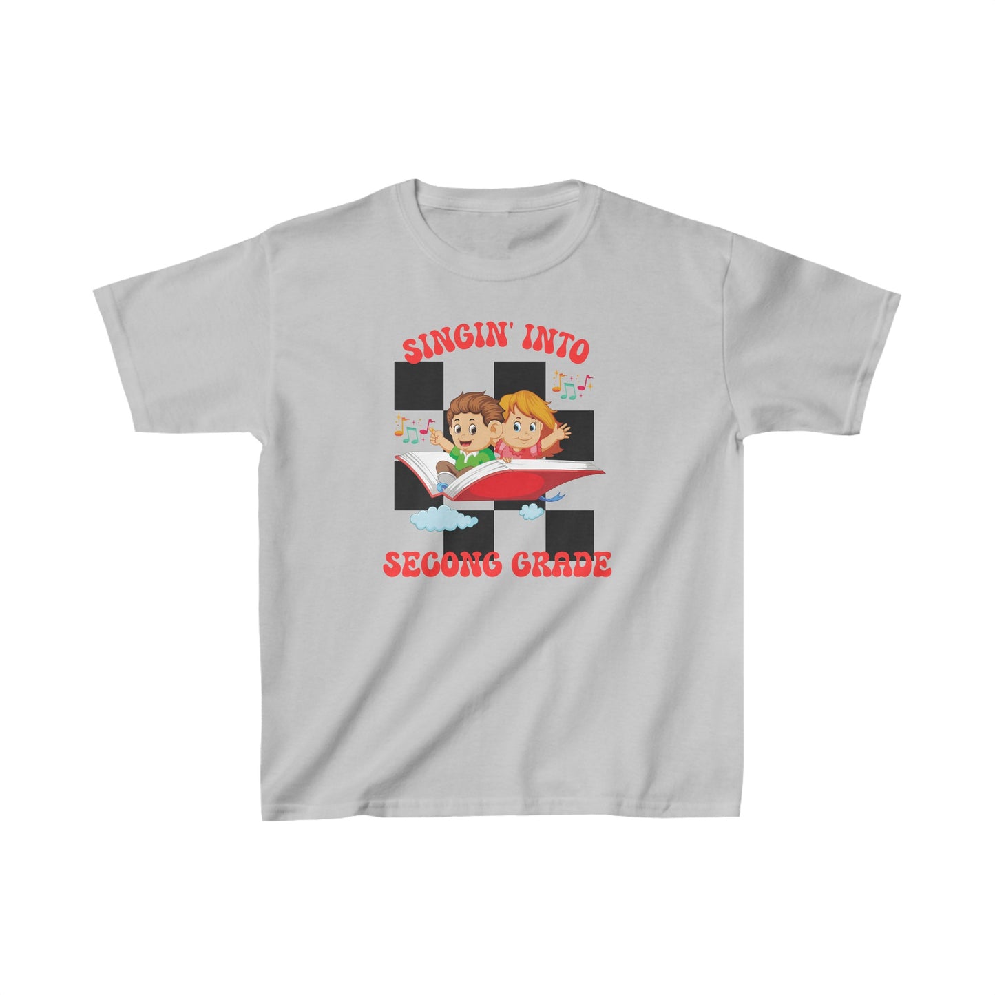 Unisex Kids Singing Into Second Grade Ultimate Comfort T-Shirts