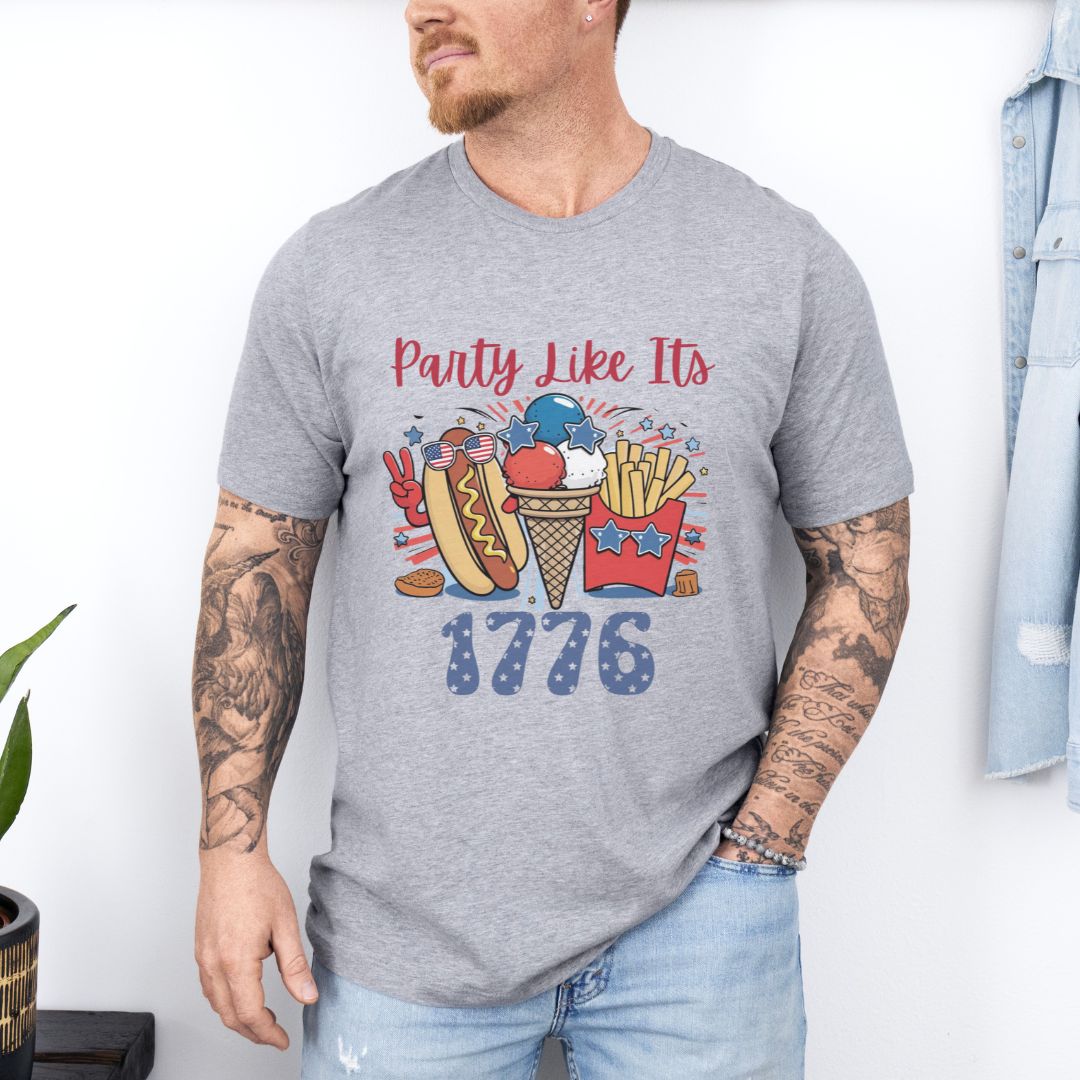 Party Like Its 1776, July 4th Ultimate Comfort Unisex Funny T-shirt