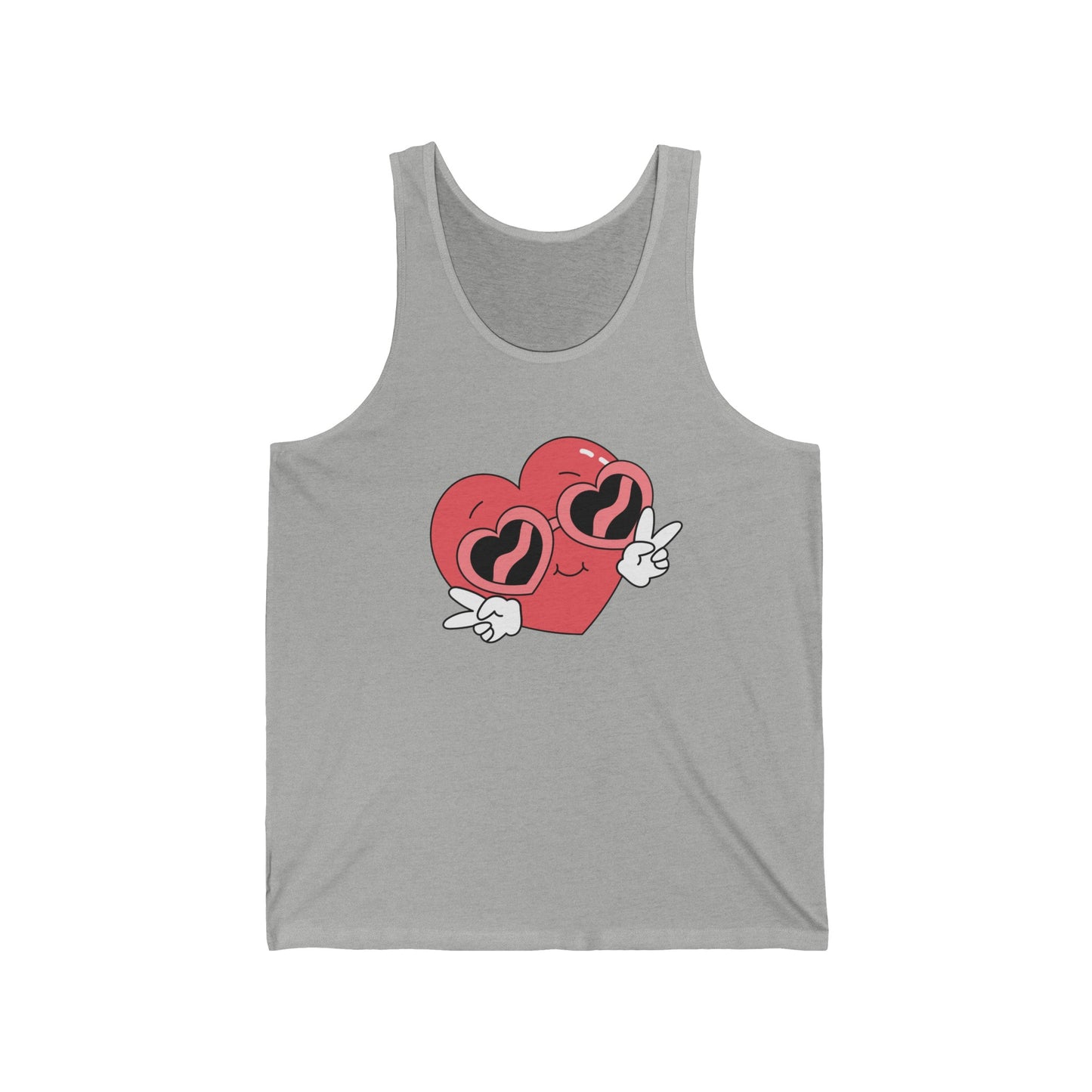 Love Graphic Emoji Sign Ultimate Comfort Styled Unisex Tank Top